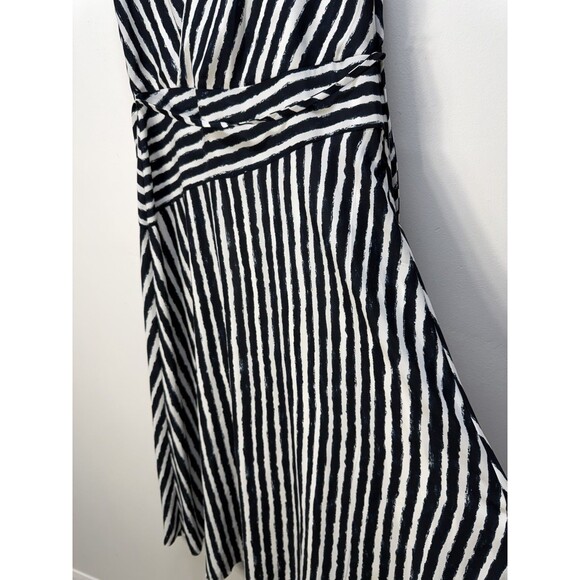 Armani Exchange Women's Wrap Visitar › Stripe Printed Maxi Dress V Neck 10 - Picture 10 of 16